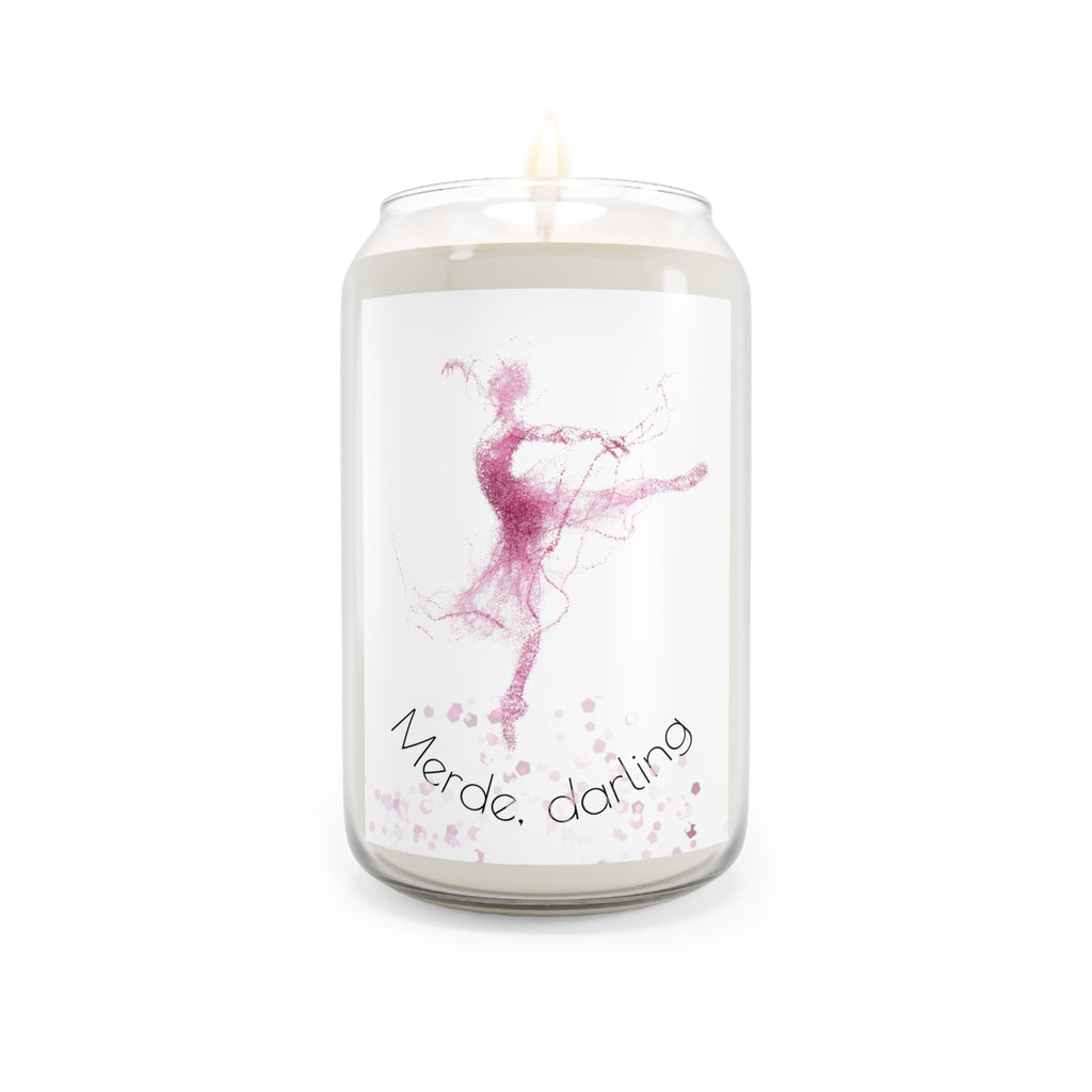 Scented Soy Candle — "Merde, darling" Ballerina Scented Candle (13.75 oz)