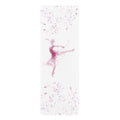 Pink Ballerina Yoga Mat — Artistic Dancer Rubber Exercise Mat