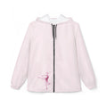 Windbreaker Jacket — Pink Ballet 'MERDE' Dance Graphic Hooded Windbreaker