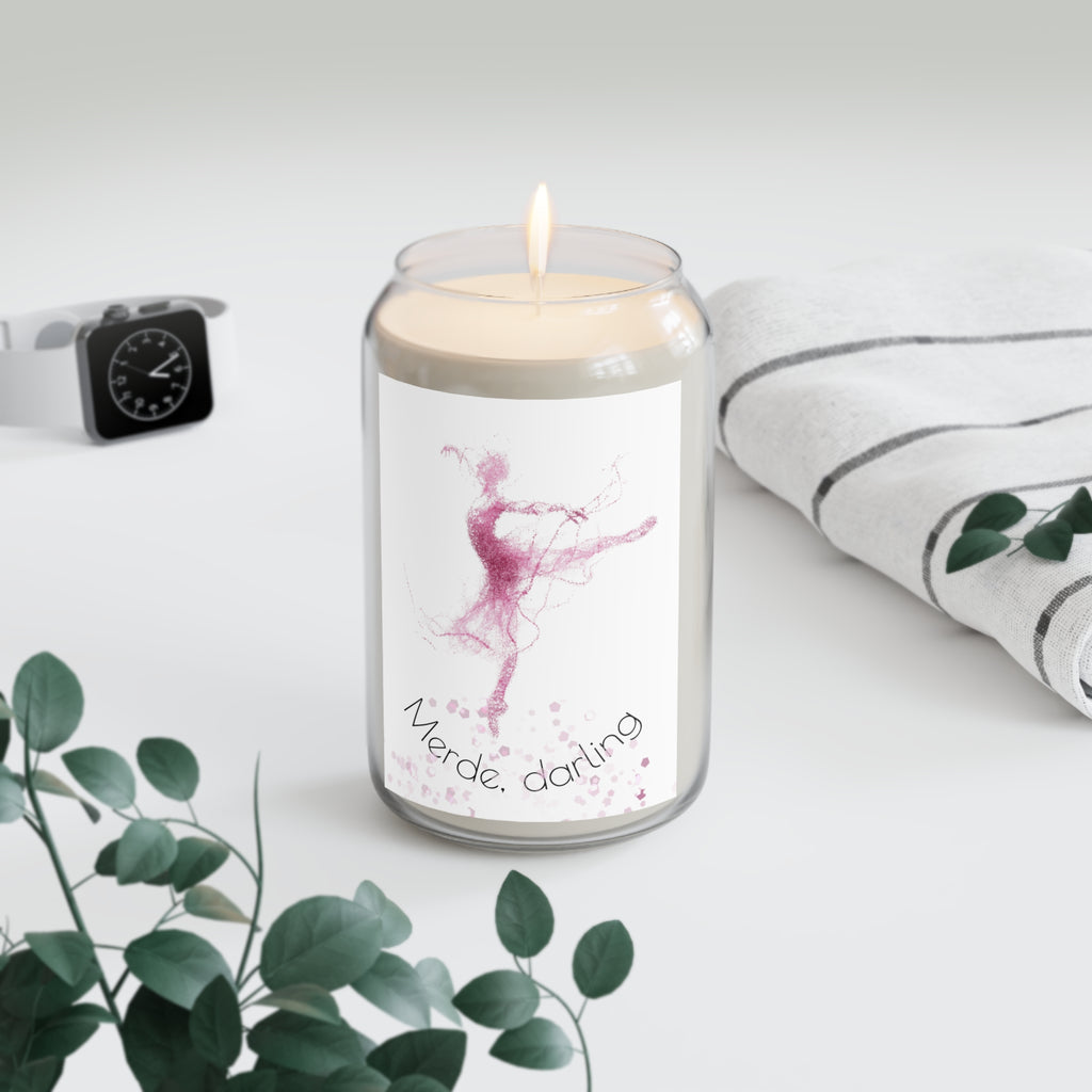Scented Soy Candle — "Merde, darling" Ballerina Scented Candle (13.75 oz)