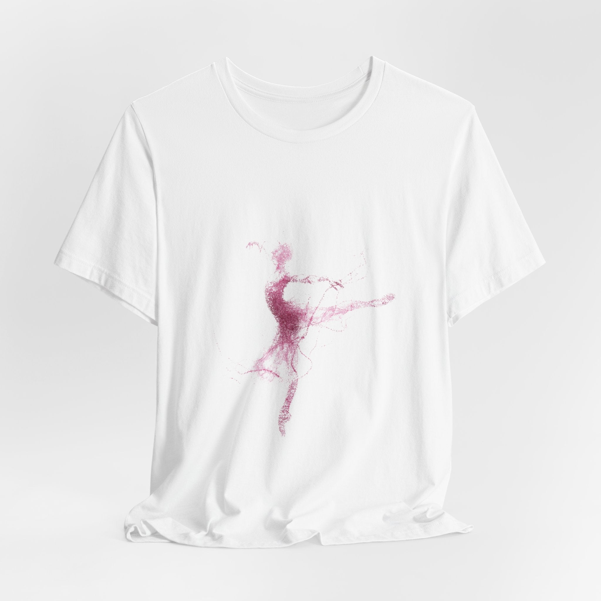 Ballet Dancer Watercolor Tee — Pink Pointe Dance T-Shirt