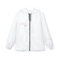 Ballet Dancer Windbreaker Jacket — Pink Watercolor Silhouette with “MERDE” Text
