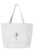 Ballerina Zippered Tote