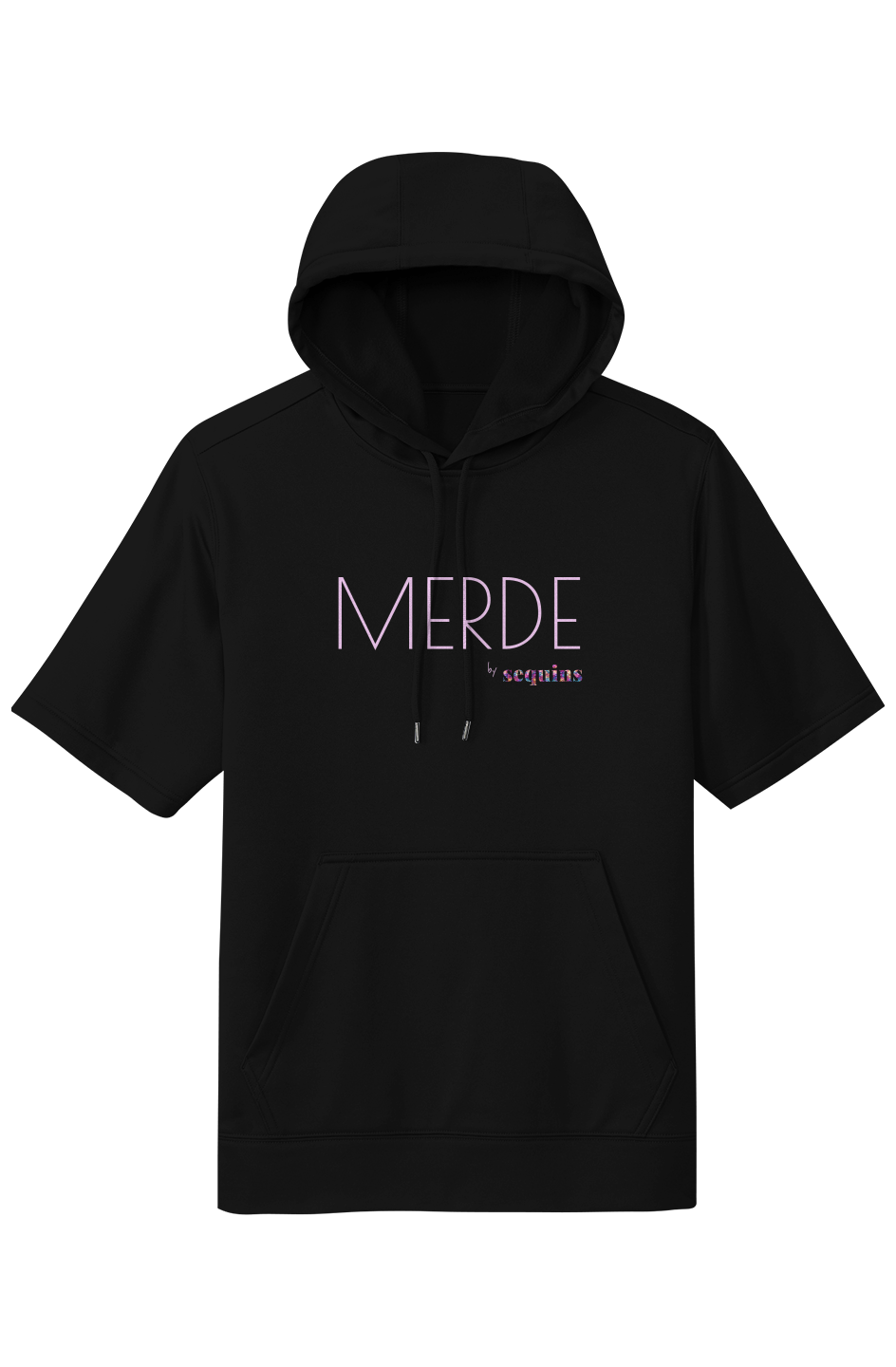 Pink Merde Short Sleeve Hoodie