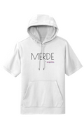 Black Merde Short Sleeve Hoodie