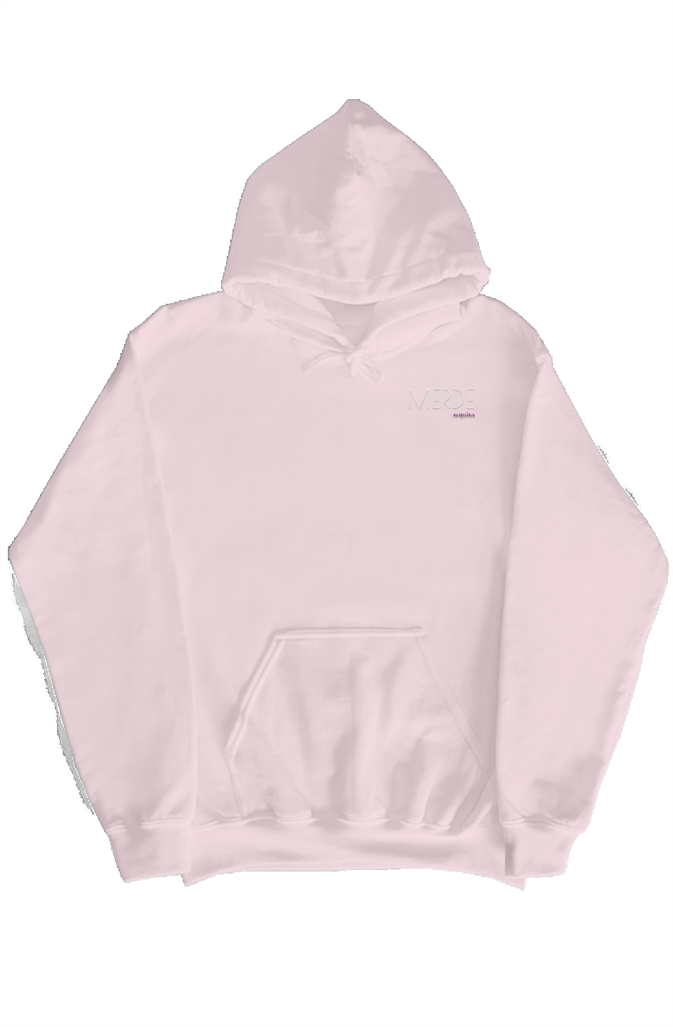 Merde pullover with sequin hood