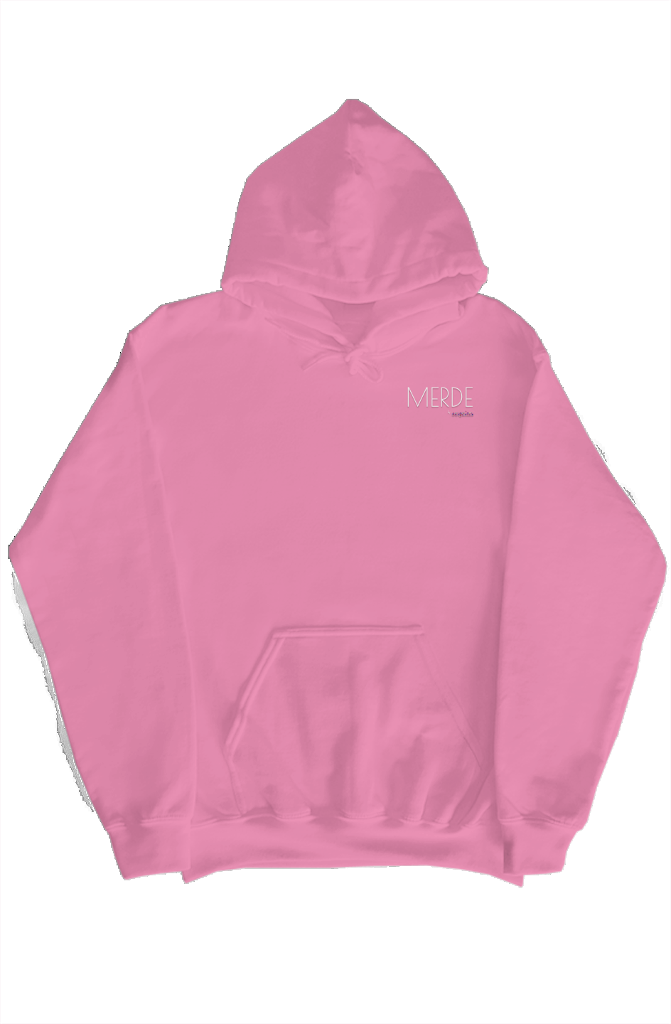 Merde pullover with sequin hood