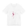 Ballet Dancer Watercolor Tee — Pink Pointe Dance T-Shirt