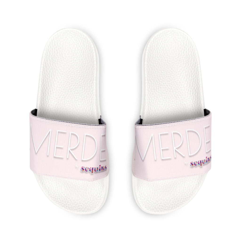 Youth Pink Slide Sandals — Removable Strap Casual Pool & Beach Slides