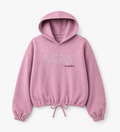 Merde Ladies' Cropped Oversize Hooded Sweatshirt